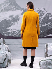 Kotty Notched Lapel Single-Breasted Overcoat