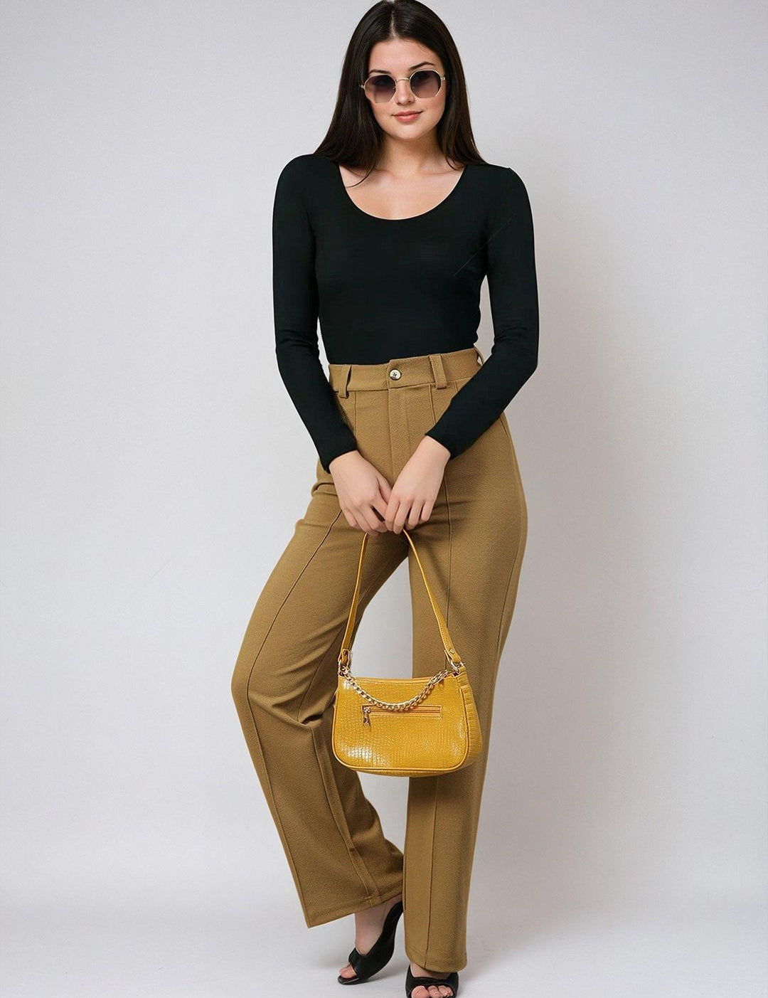 Kotty Scoop Neck Long Sleeves Thermal T-shirt With Trousers