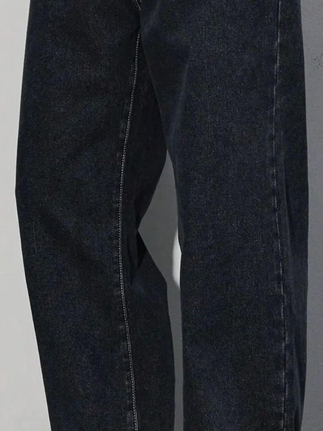 Kotty Men Baggy Mid-Rise Stretchable Cotton Jeans