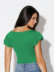 Kotty Women Solid Scoop Neck Top