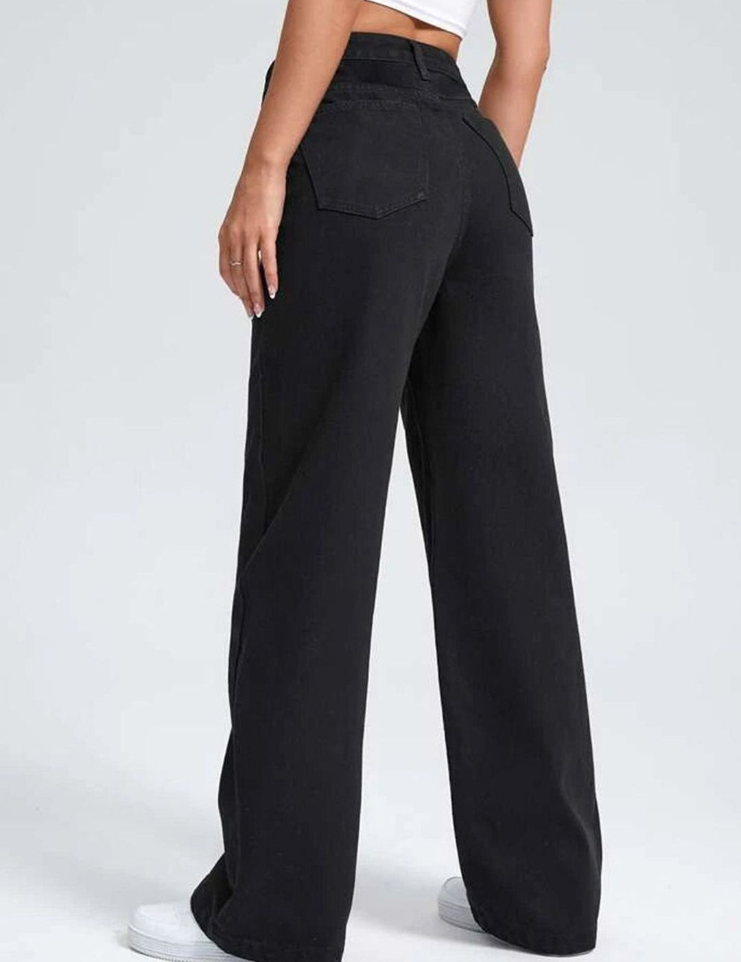 Kotty Women Jean Wide Leg High-Rise Stretchable Jeans