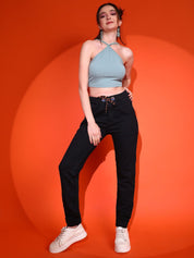 Kotty Women Solid Shoulder Straps Top