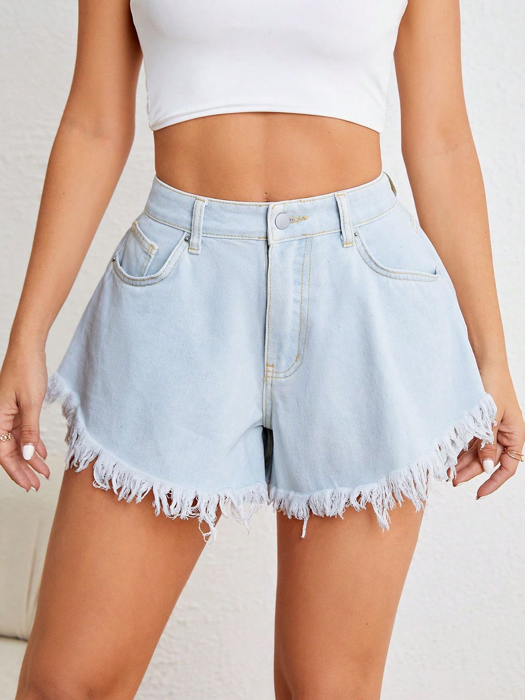 Kotty Women High-Rise Denim Shorts