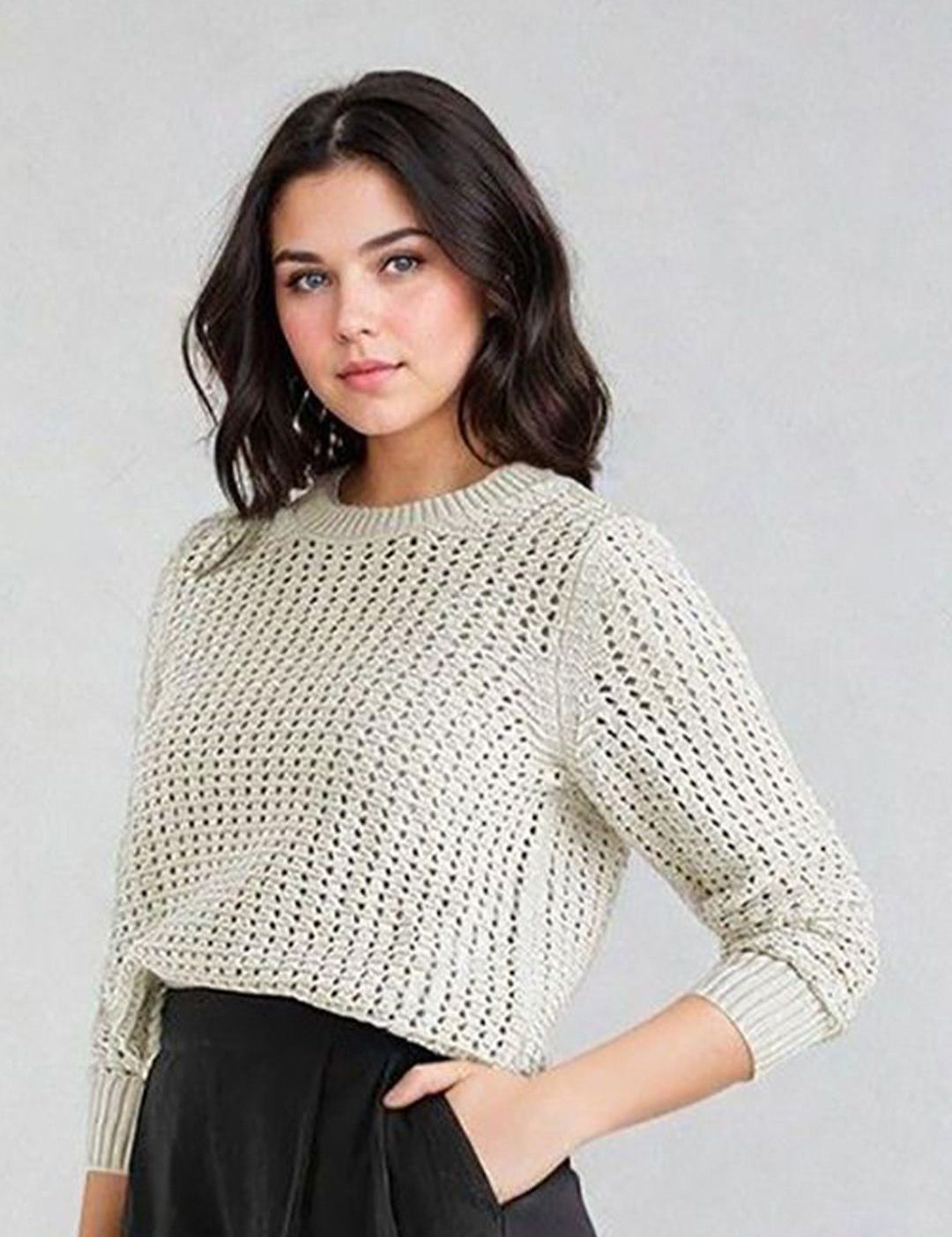 Kotty Women Open Knit Pullover