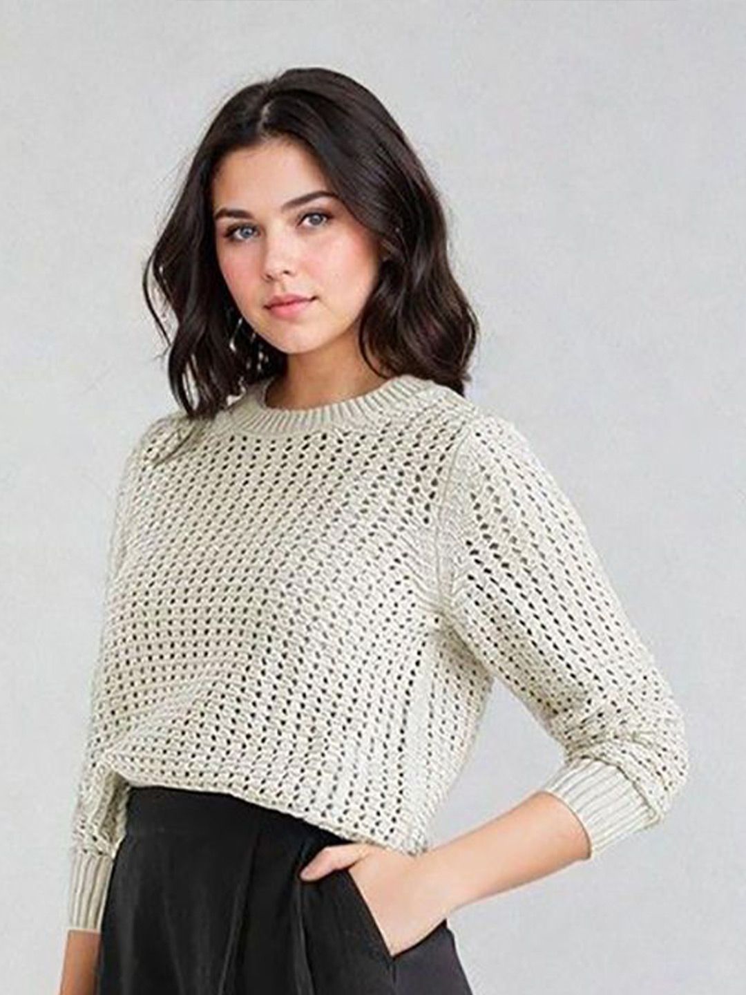 Kotty Women Open Knit Pullover