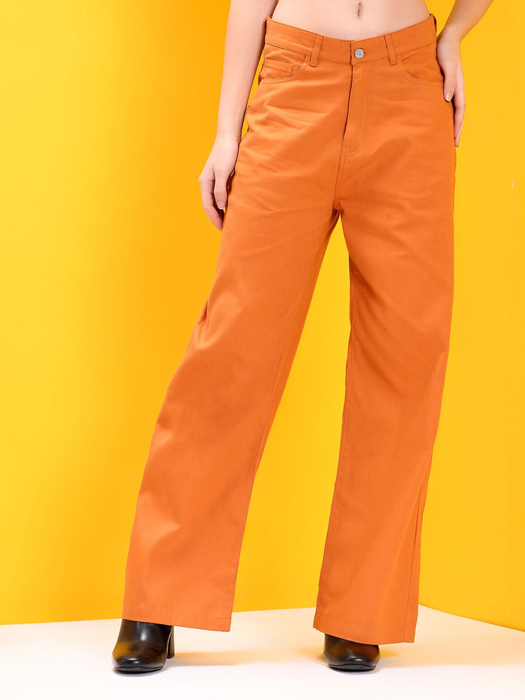 Kotty Women Jean Straight Fit High-Rise Stretchable Jeans