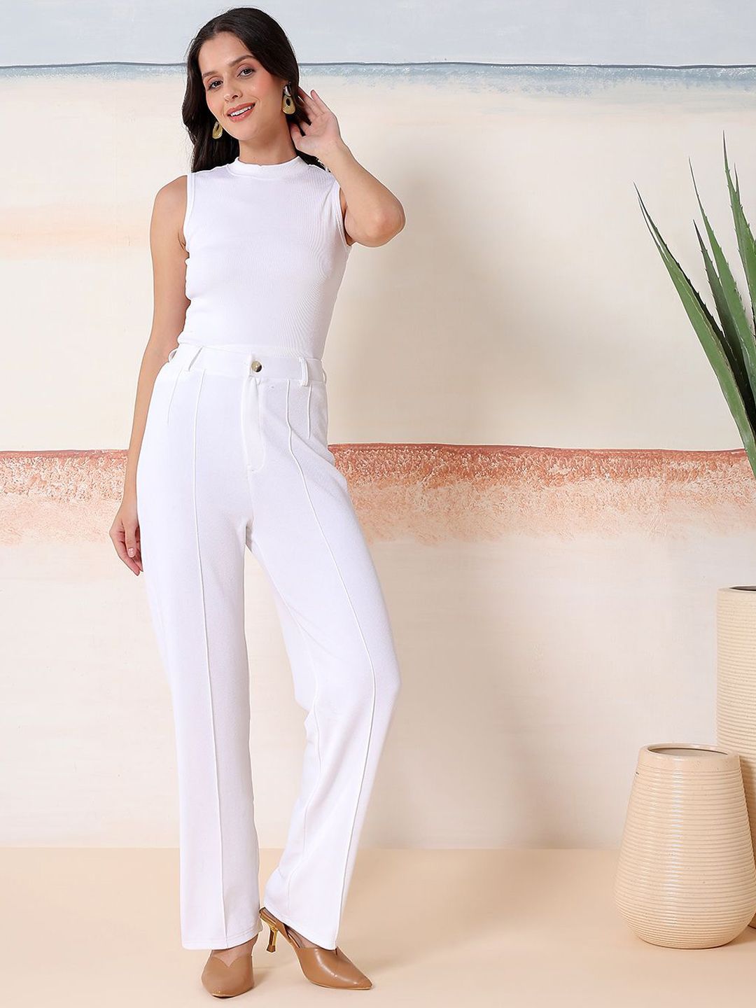 Kotty Round Neck Top With Trouser 