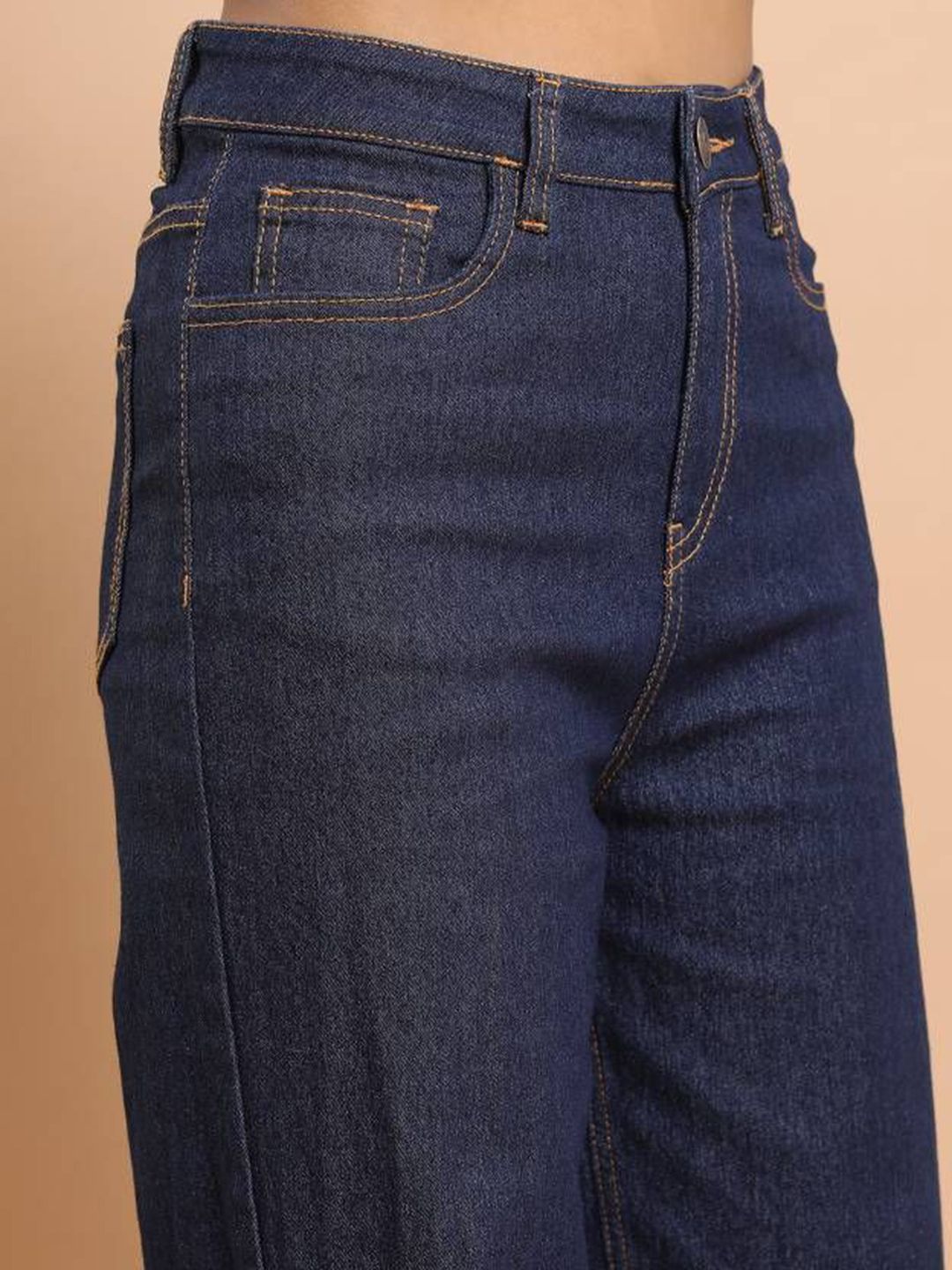 Kotty Women Straight Fit High-Rise Stretchable Jeans