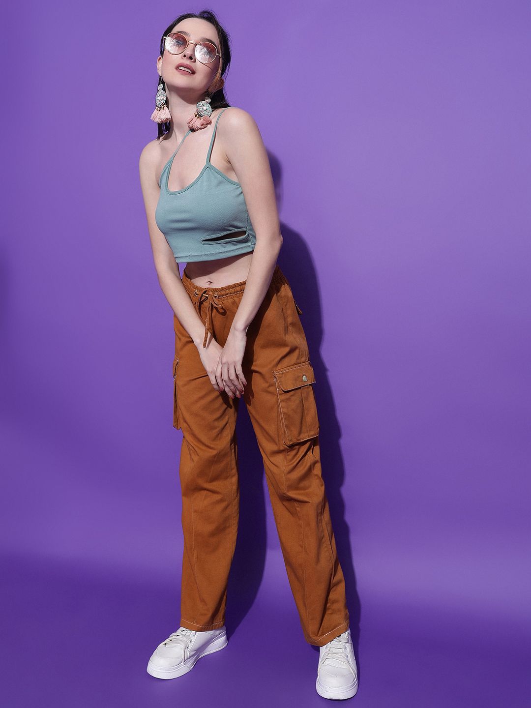 Kotty Women Solid One Shoulder Top