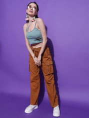 Kotty Women Solid One Shoulder Top