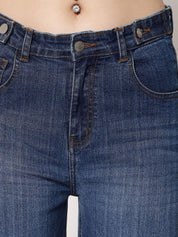 Kotty Women Straight Fit High-Rise Stretchable Jeans