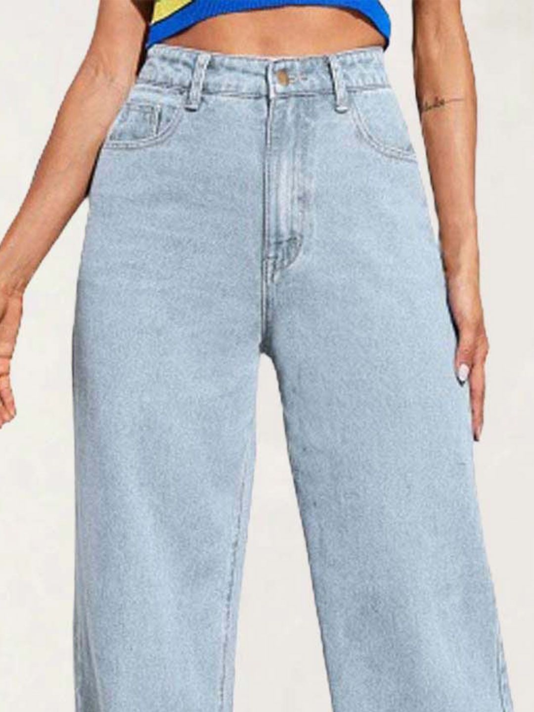 Kotty Women Straight Fit High-Rise Stretchable Jeans