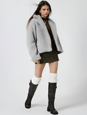 Kotty Lightweight Open Front Lapel Collar Jacket