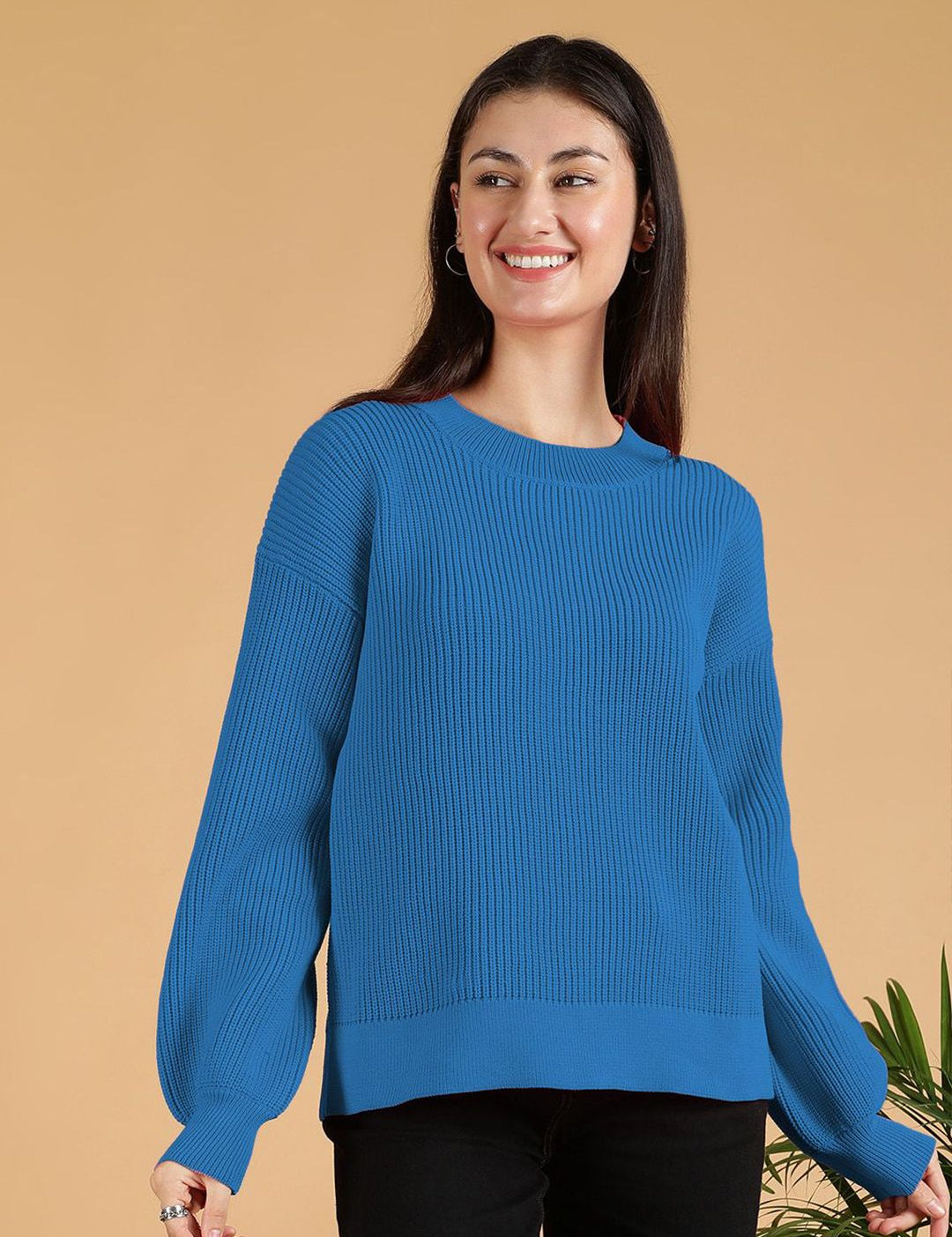 Kotty Women Cotton Ribbed Pullover