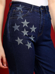 Kotty Women Cotton Jean Straight Fit High-Rise Stretchable Jeans