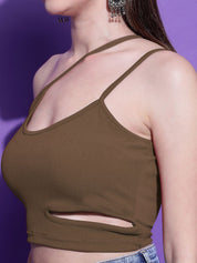 Kotty Women Solid One Shoulder Top