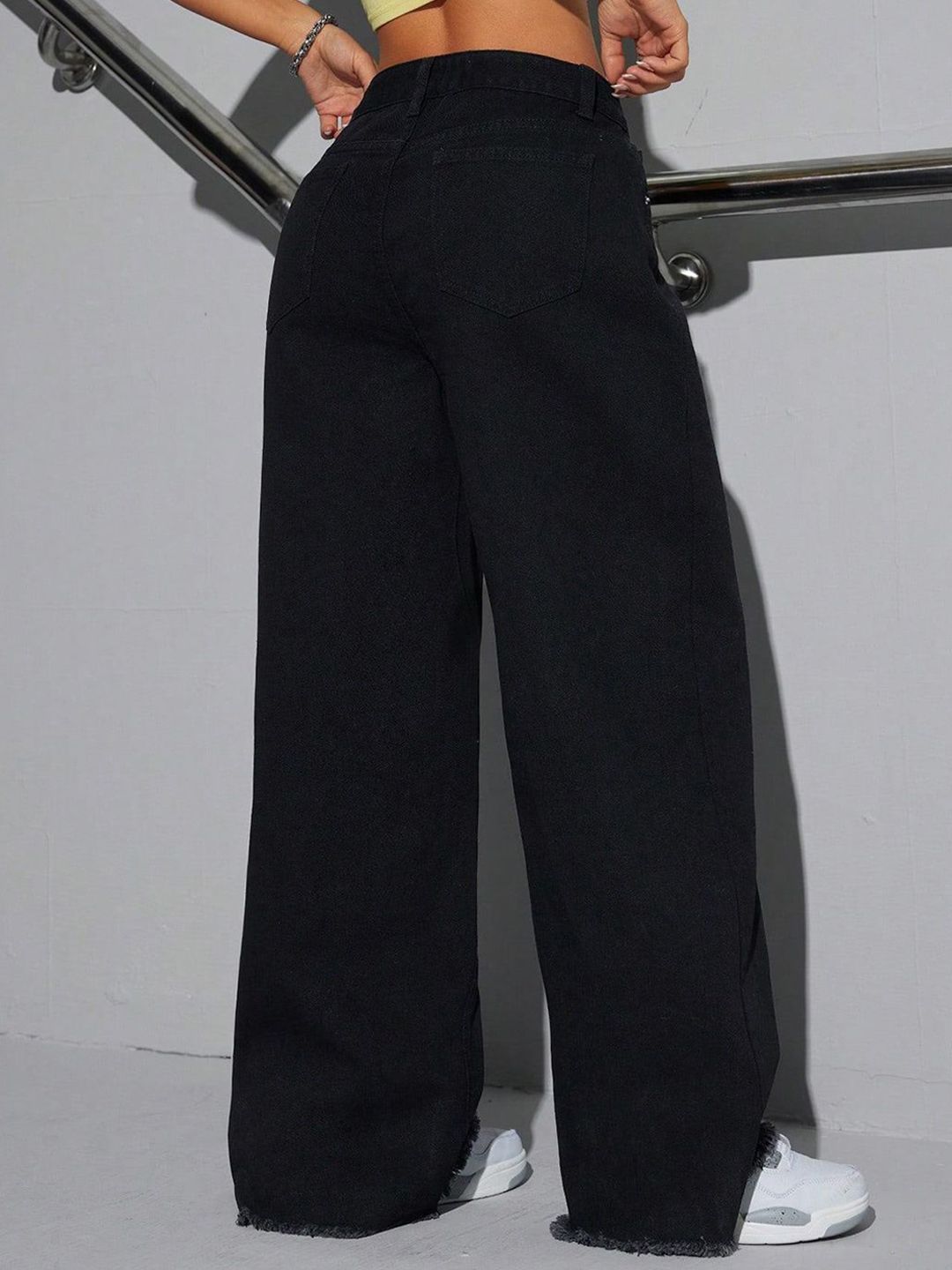 Kotty Women Jean Wide Leg High-Rise Stretchable Jeans