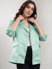 Kotty Notched Lapel Front Open Blazer