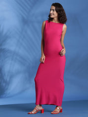 Kotty Women Solid Maxi Midi Dress