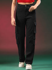 Kotty Women Straight Fit High-Rise Stretchable Jeans