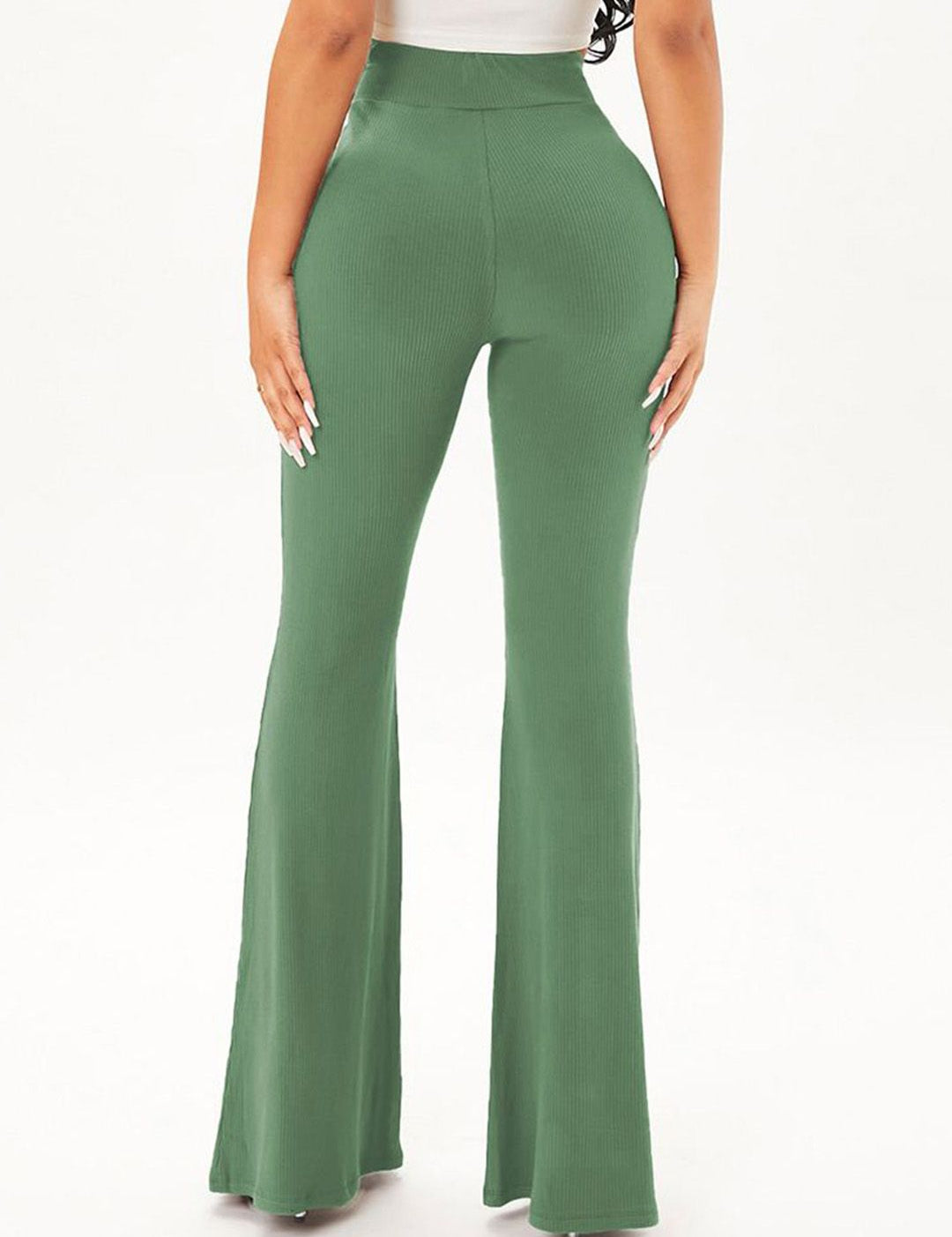 Kotty Women Regular Fit High-Rise Cotton Regular Trousers