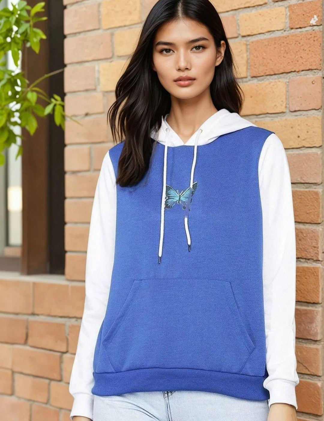 Kotty Women Printed Hooded Therma-Fit Pullover Sweatshirt