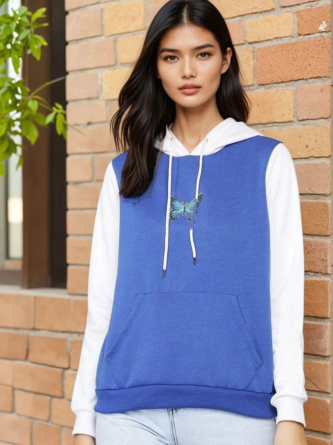 Kotty Women Printed Hooded Therma-Fit Pullover Sweatshirt