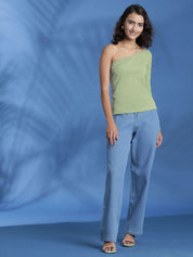 Kotty Women Solid One Shoulder Top