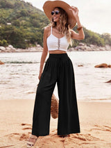 Kotty Women Wide Leg High-Rise Easy Wash Trousers
