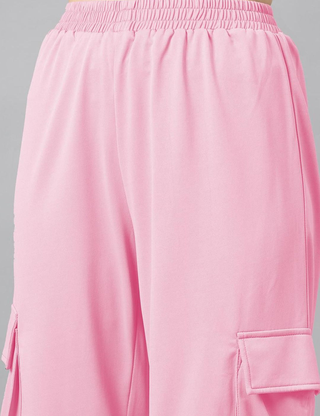 Kotty Pink Off-Shoulder Top With Trouser 