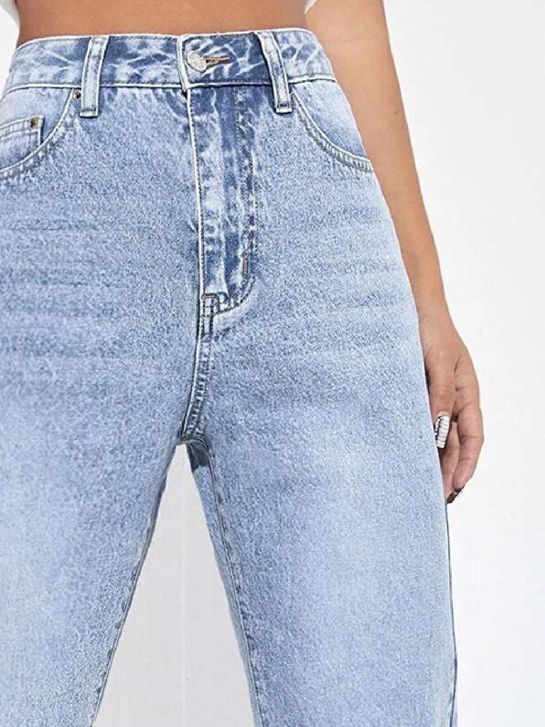 Kotty Women Regular Fit Cotton High-Rise Jeans