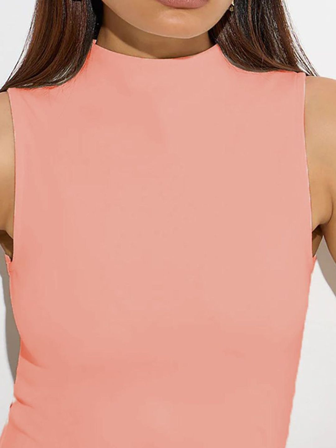 Kotty Women High Neck Fitted Top