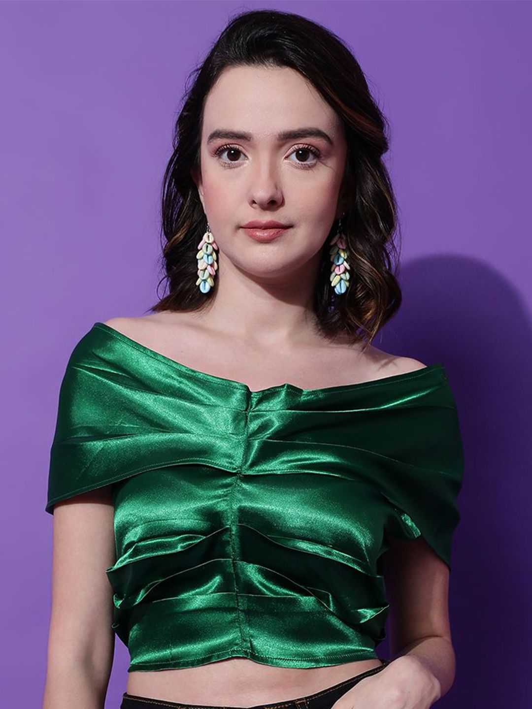 Kotty Women Solid Off-Shoulder Top