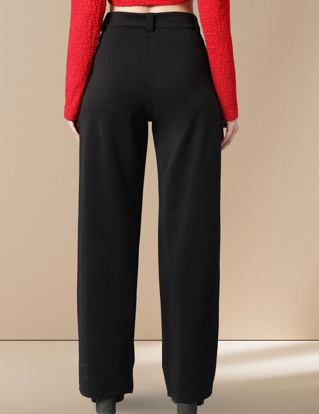 Kotty Women Straight Fit High-Rise Trousers