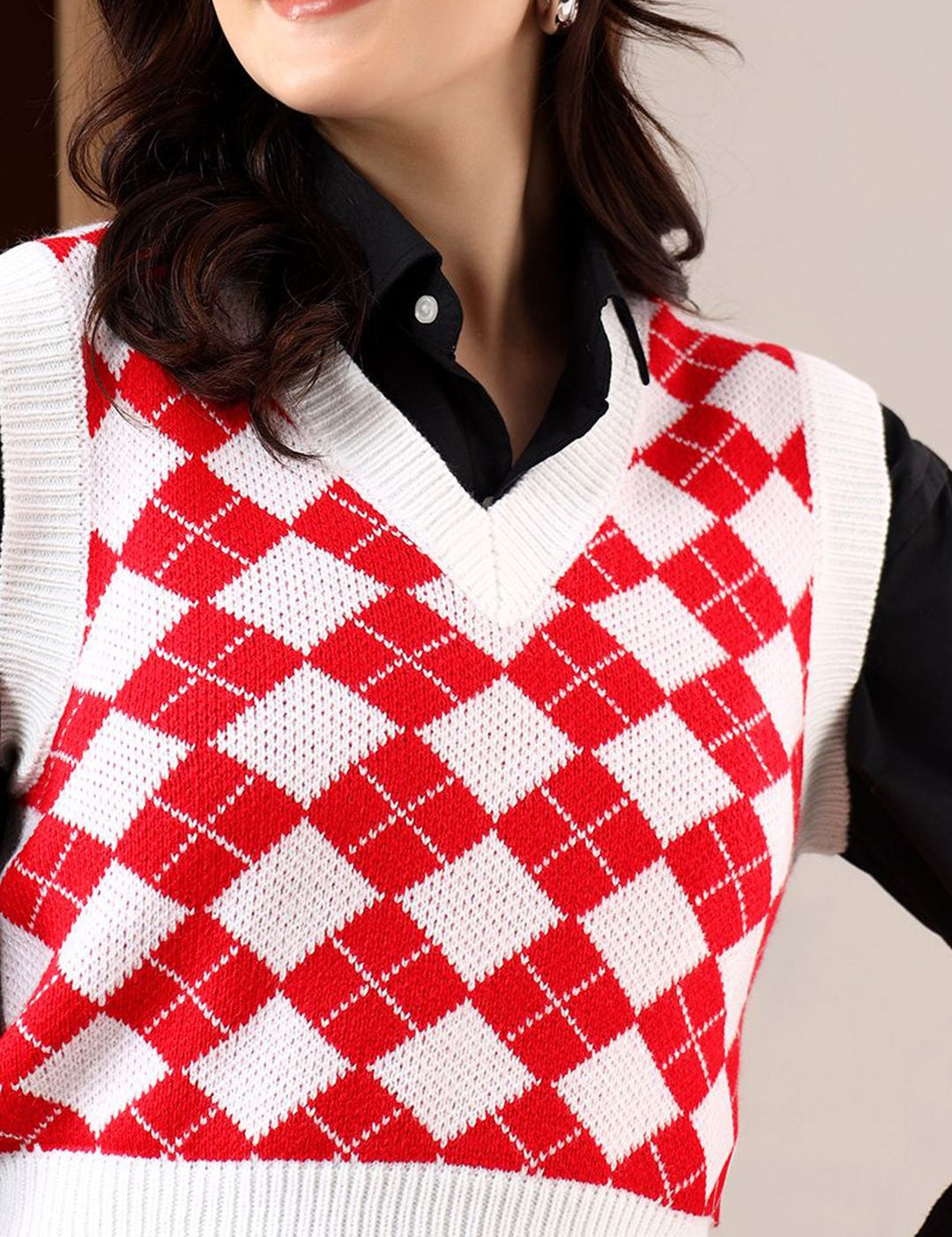 Kotty Women Crop Sweater Vest