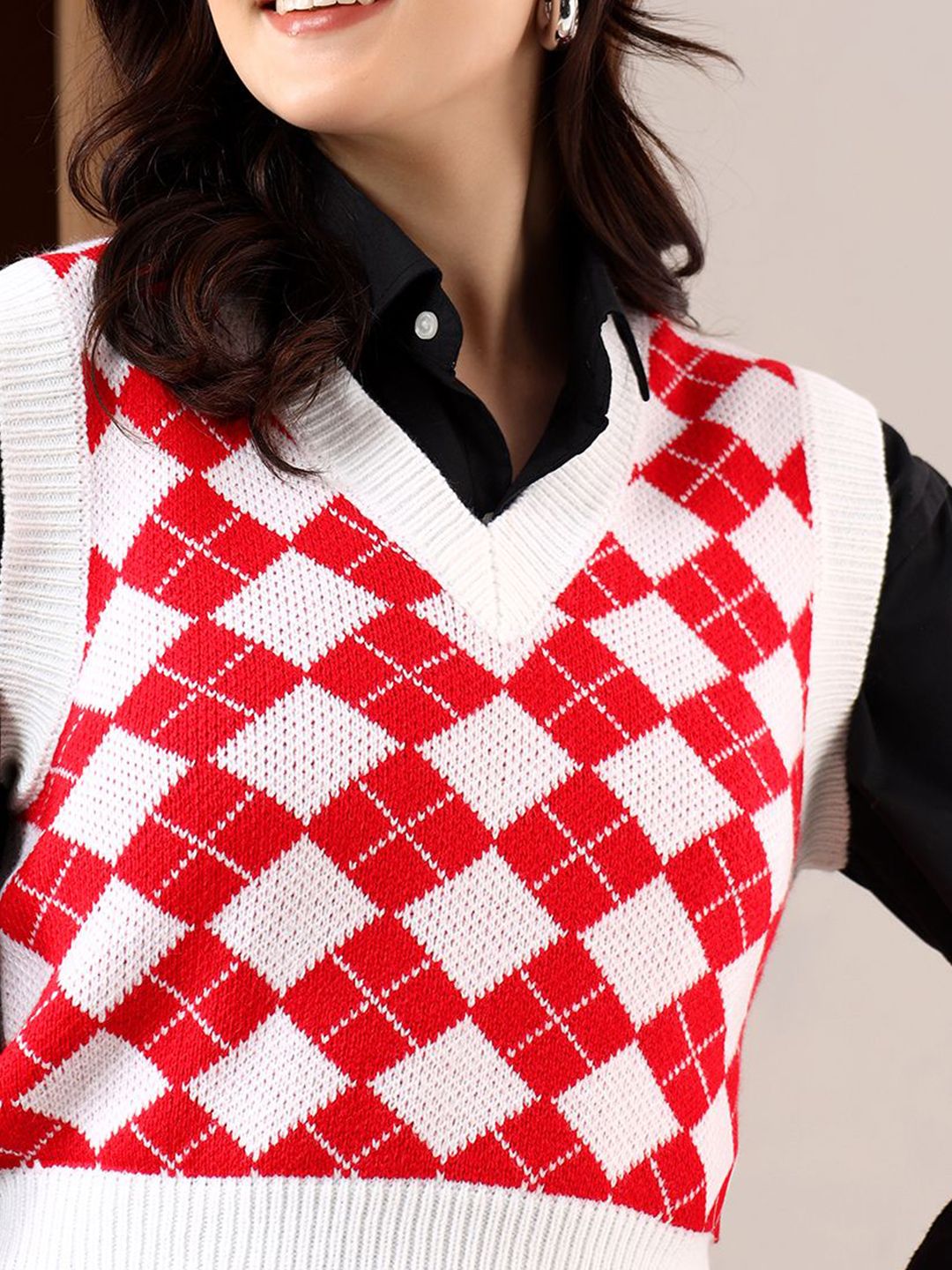 Kotty Women Crop Sweater Vest