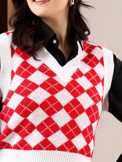 Kotty Women Crop Sweater Vest