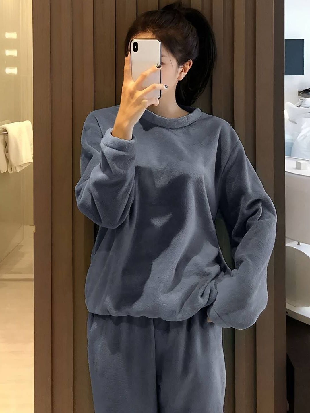 Kotty Round Neck Top With Pyjamas