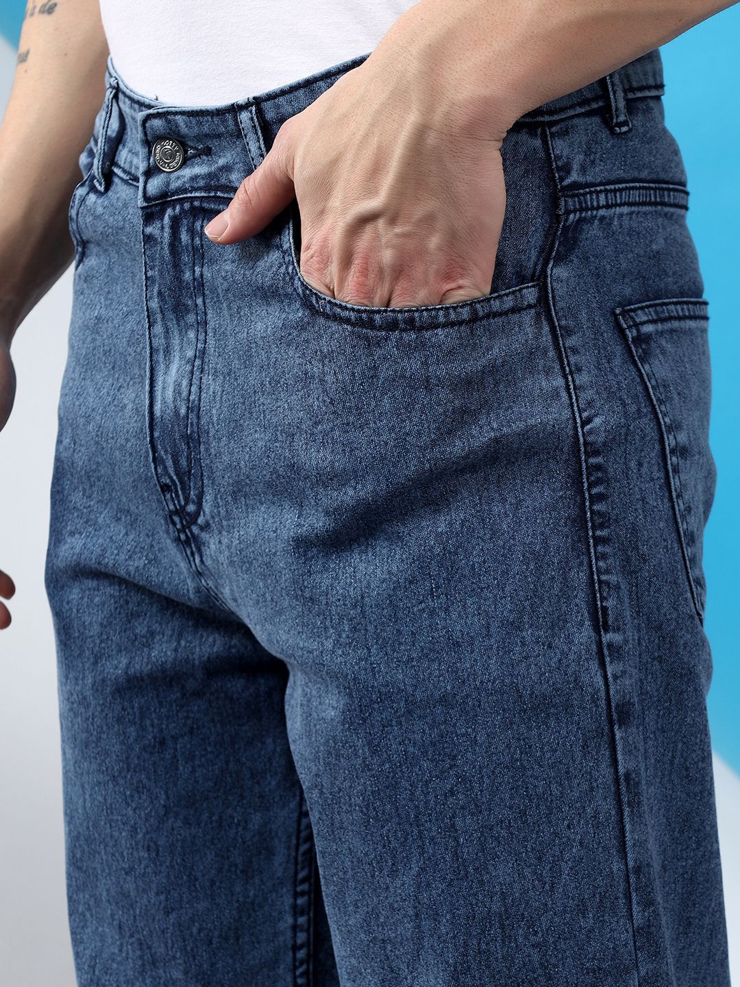 Kotty Men Slim Fit Low-Rise Stretchable Jeans