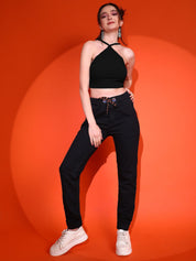 Kotty Women Solid Shoulder Straps Top