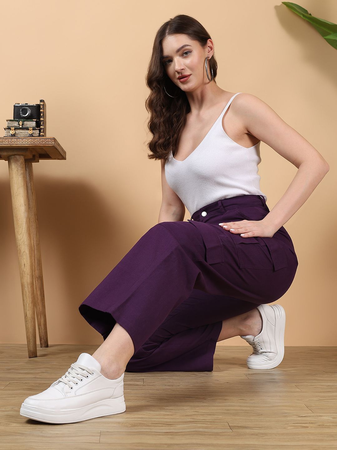 Kotty Women Straight Fit High-Rise Stretchable Jeans