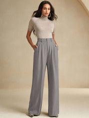 Kotty Women High-Rise Easy Wash Pleated Trousers