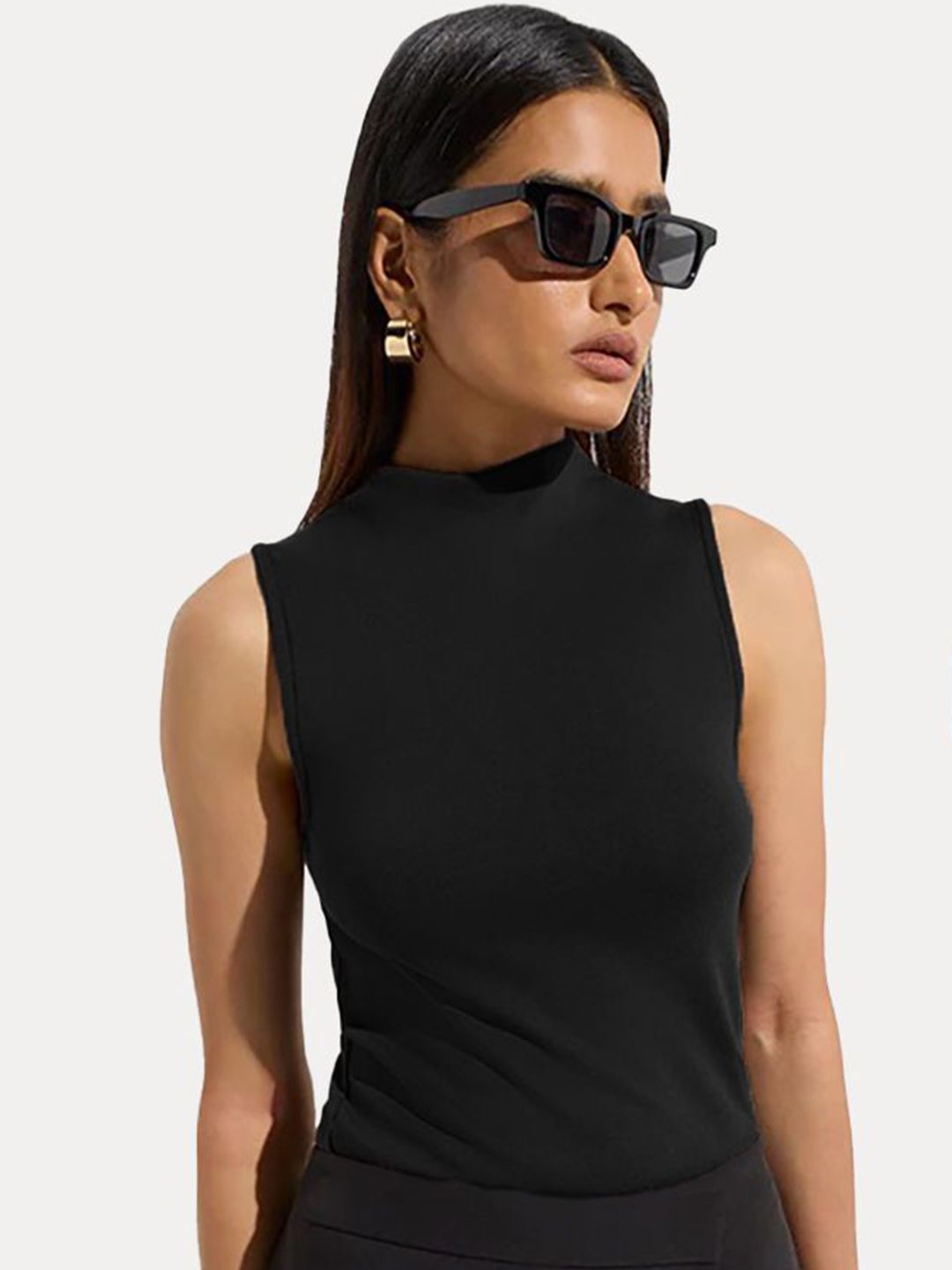 Kotty Women Pack of 2 High Neck Fitted Top