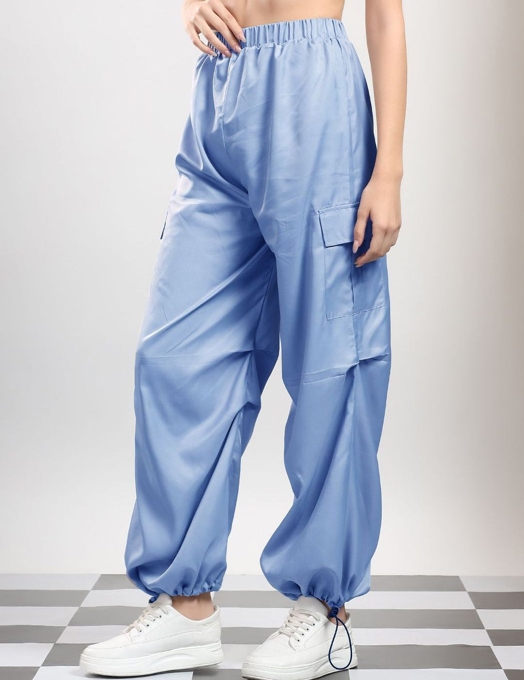 Kotty Women High-Rise Jogger Fit Cargos Trousers