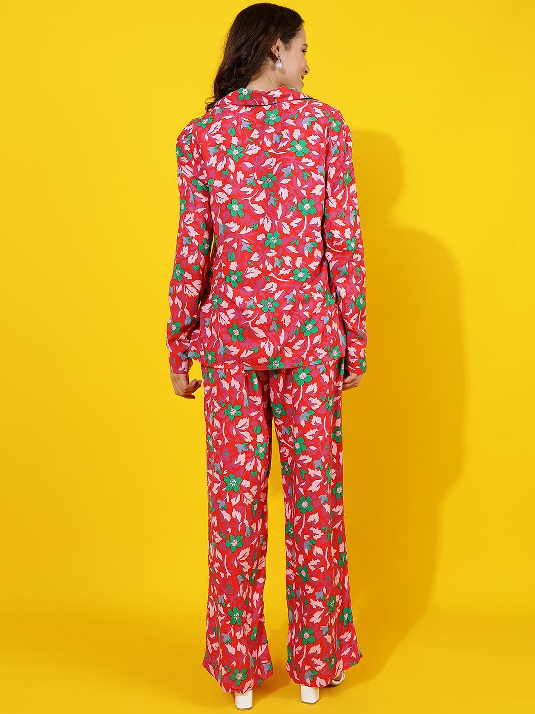 Kotty Floral Printed Shirt With Trouser 