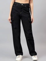 Kotty Women Straight Fit High-Rise Stretchable Regular Jeans