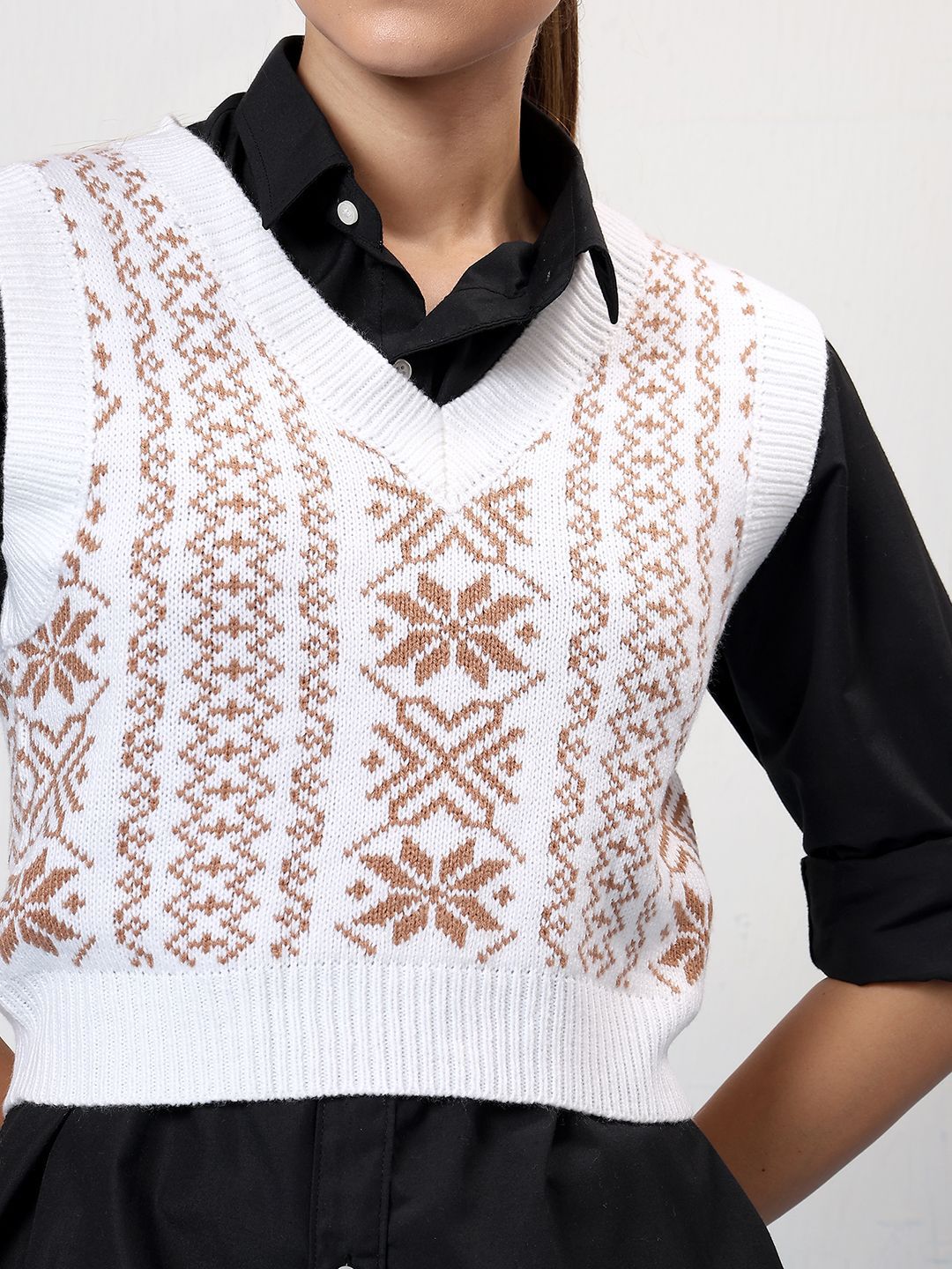 Kotty Women Printed Crop Pullover