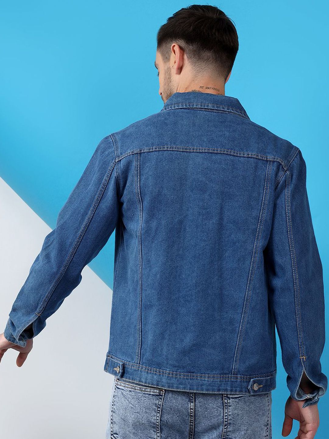 Kotty Spread Collar Denim Jacket