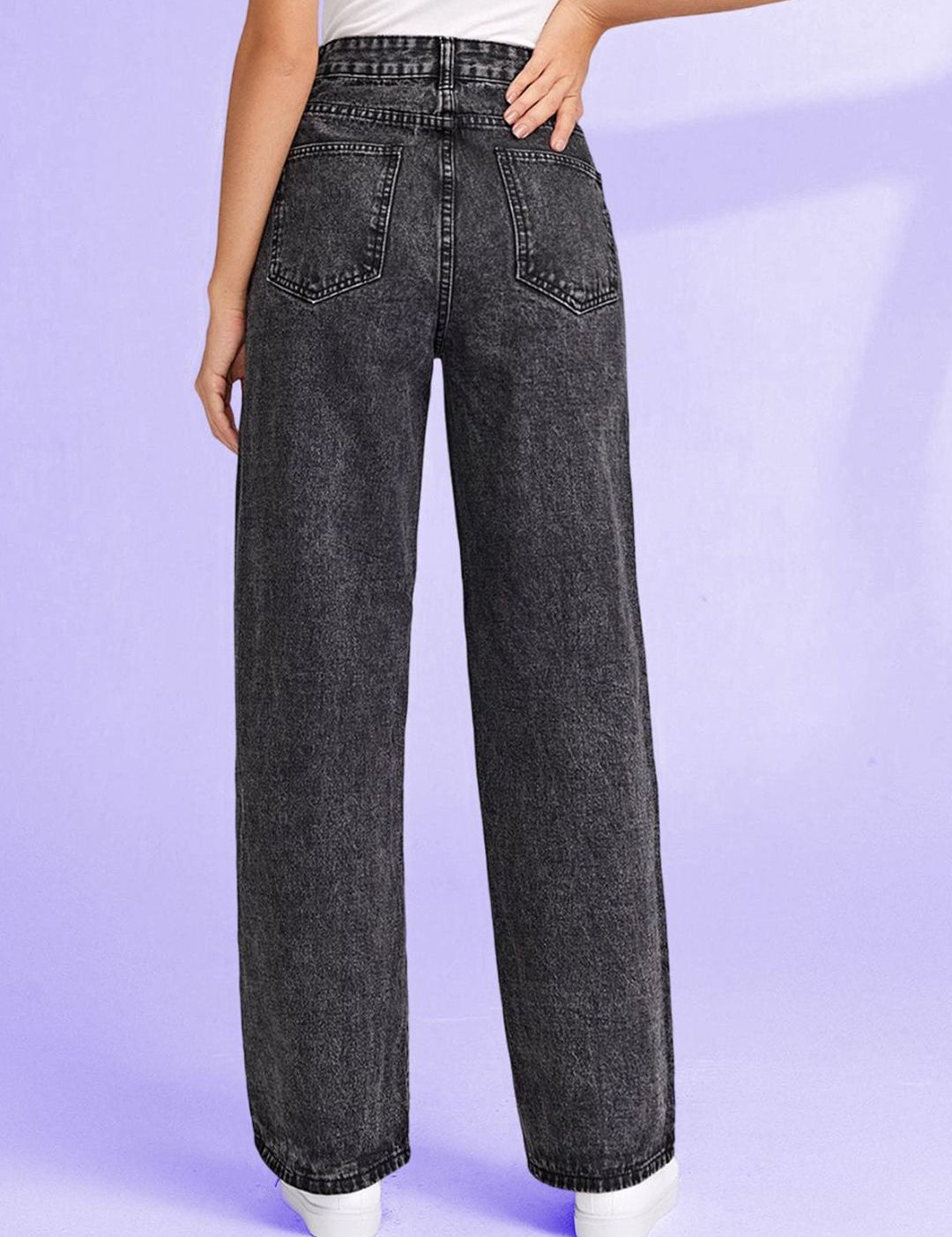 Kotty Women Jean Straight Fit High-Rise Stretchable Jeans