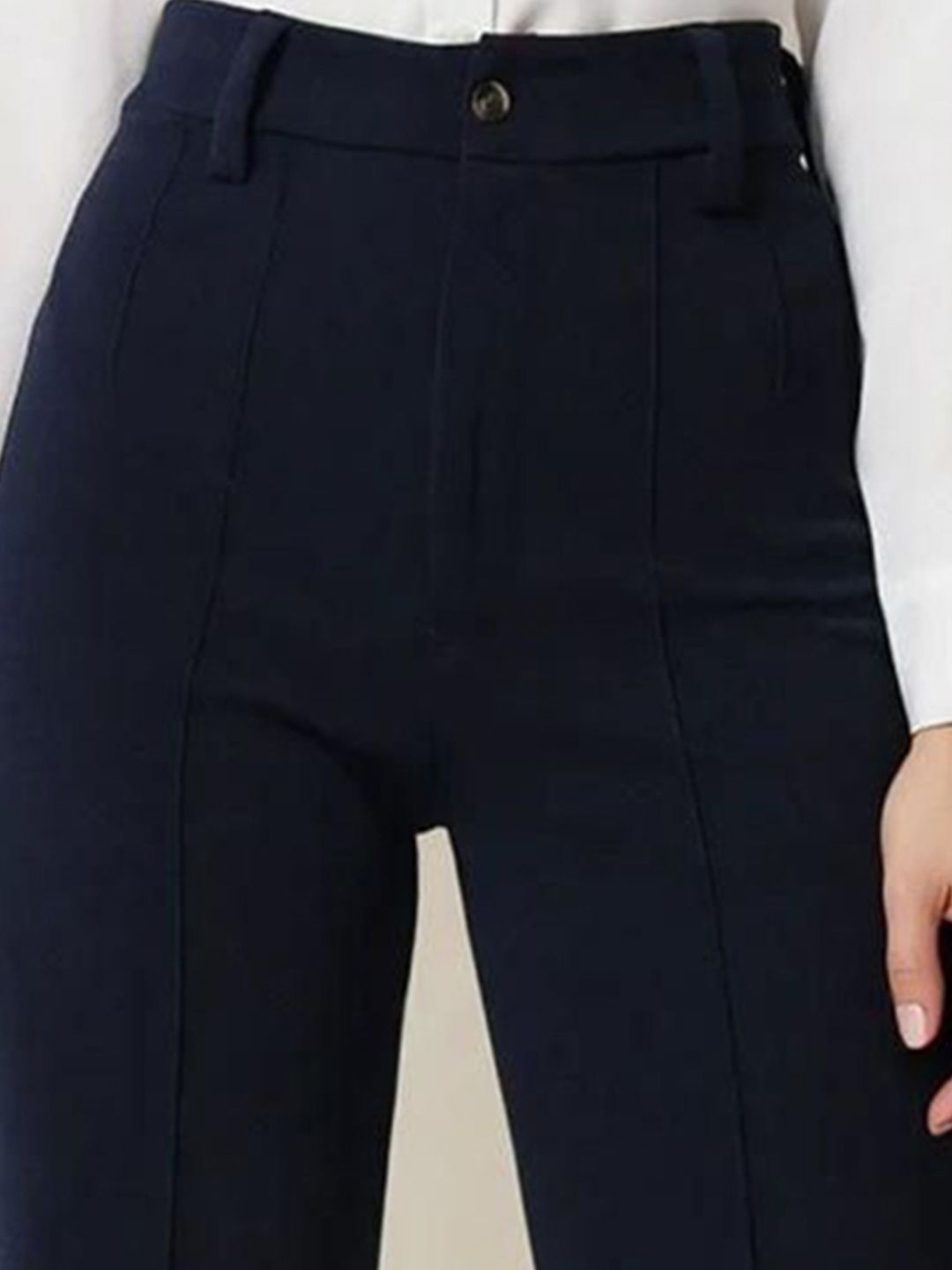 Kotty Women Straight Fit High-Rise Trousers